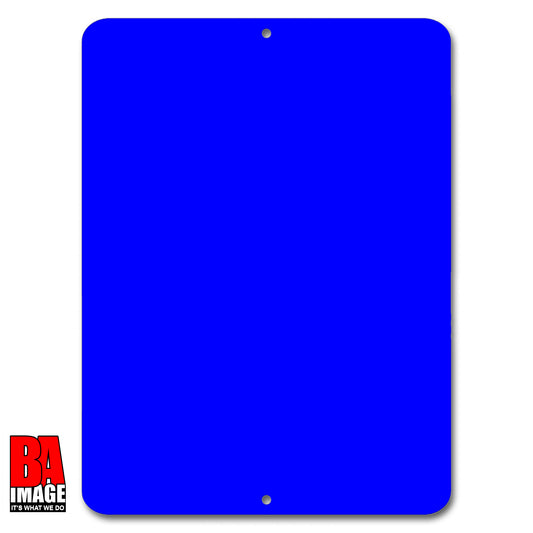 Blank Blue Aluminum Sign 9x12 inches