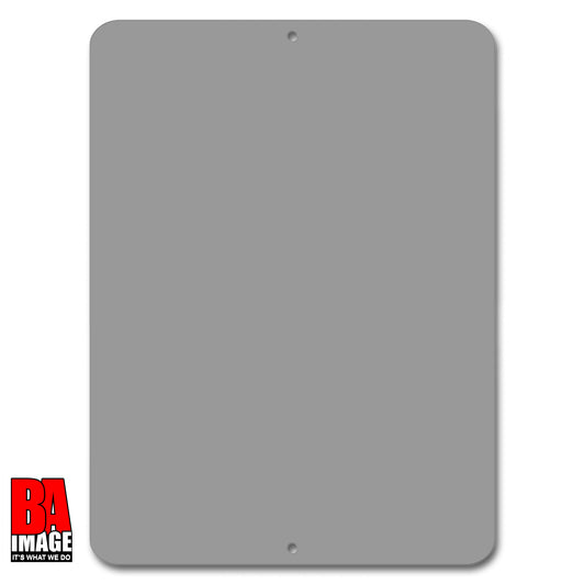 Blank Gray Aluminum Sign 9x12 inches