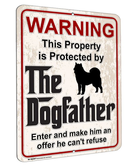 Aluminum Dogfather Sign, Beware of Dog, Do Not Enter, No Trespassing, Yard Sign, Home Décor, Alaskan Malamute