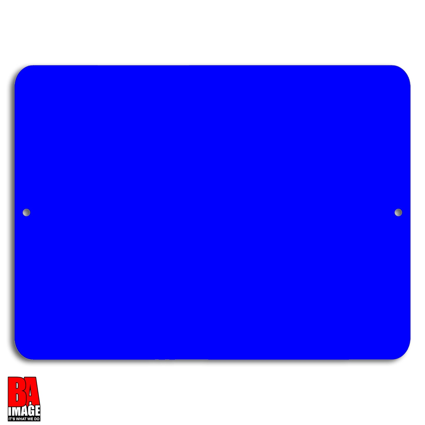 Blank Blue Aluminum Sign 9x12 inches