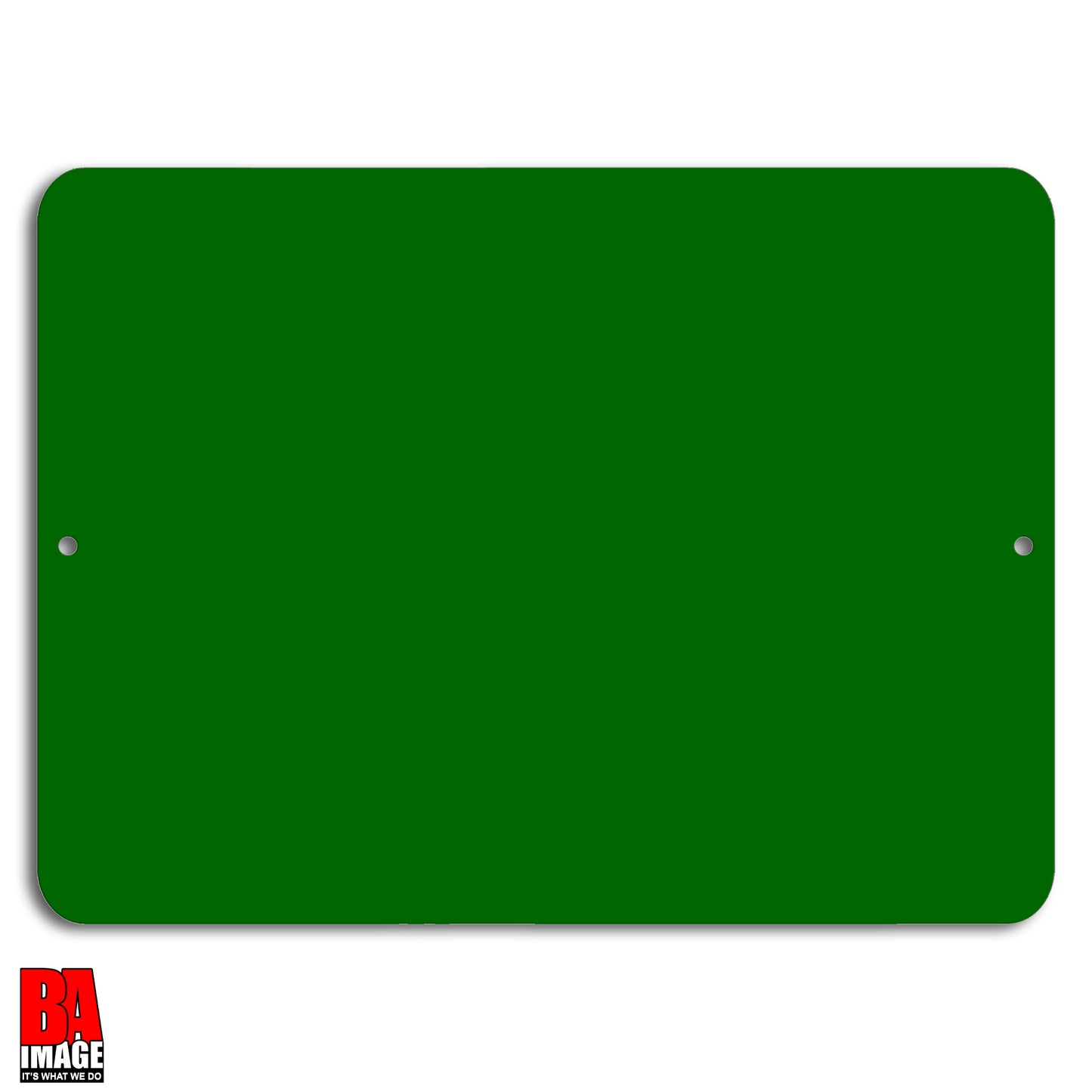 Blank Green Aluminum Sign 9x12 inches