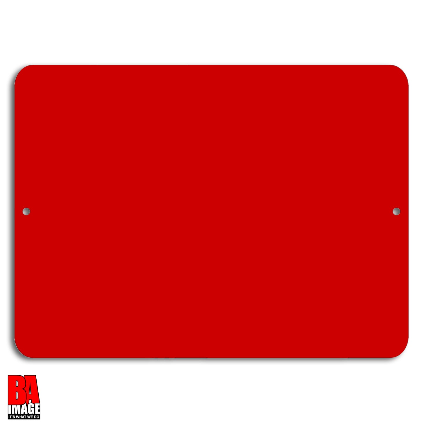 Blank Red Aluminum Sign 9x12 inches