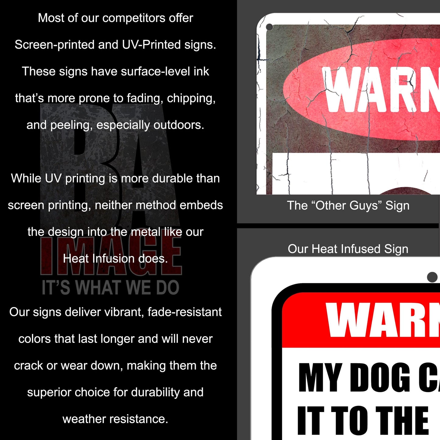 Boxer Warning Sign – Funny Beware of Dog Fence Sign – Guard Dog Security Sign – Boxer Lover Gift – Metal Yard Sign for Home or Kennel